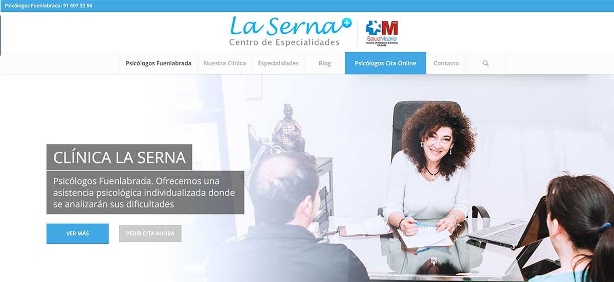 Clínica La Serna. Servicios de Marketing Digital Hugo Rubio. Consultor Seo y Marketing Digital
